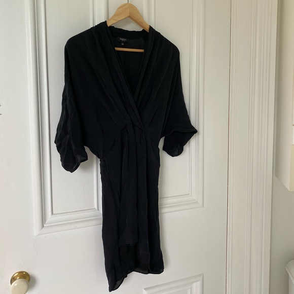 Black 100% silk Babaton dress - Picture 2 of 7
